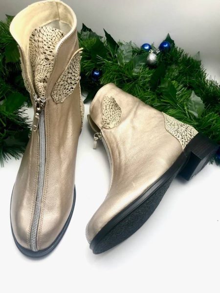 Fly Boots Silver Zip